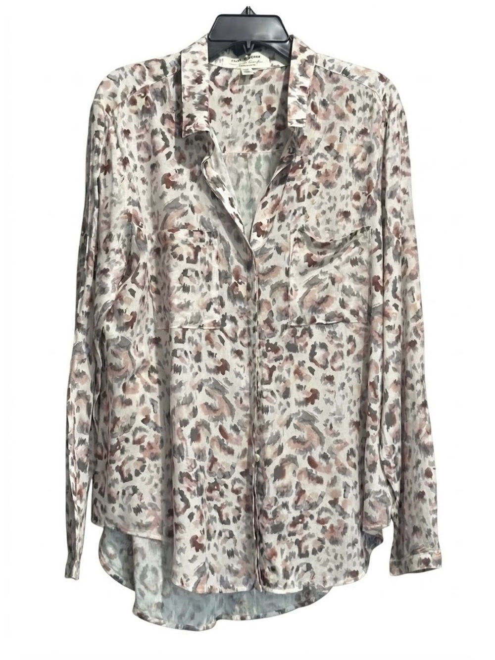 Anthropologie Cloth & Stone Louisa Leopard
Buttondown Shirt XL